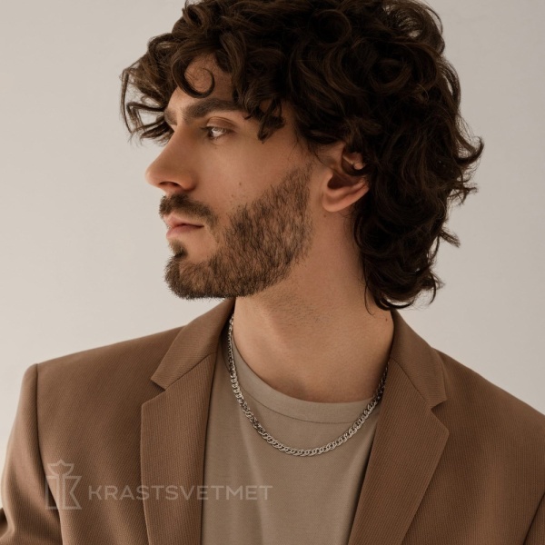 Цепь из серебра 925, плетение «Нонна»